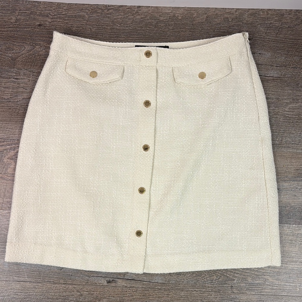 Marc New York Cream Tweed Skirts Size 10
